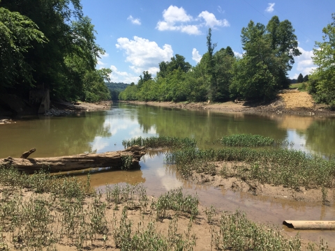 Highland Dam Removal Site on the West Fork River in West Virginia
