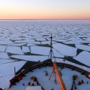 ship headed into broken ice