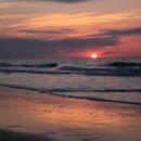 Sunrise on the shore of Blackbeard Island National Wildlife Refuge