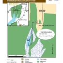 A map of the West Boat House Canoe Trail.