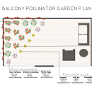 Balcony Pollinator Garden Design Plan
