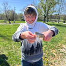Kida holding trout